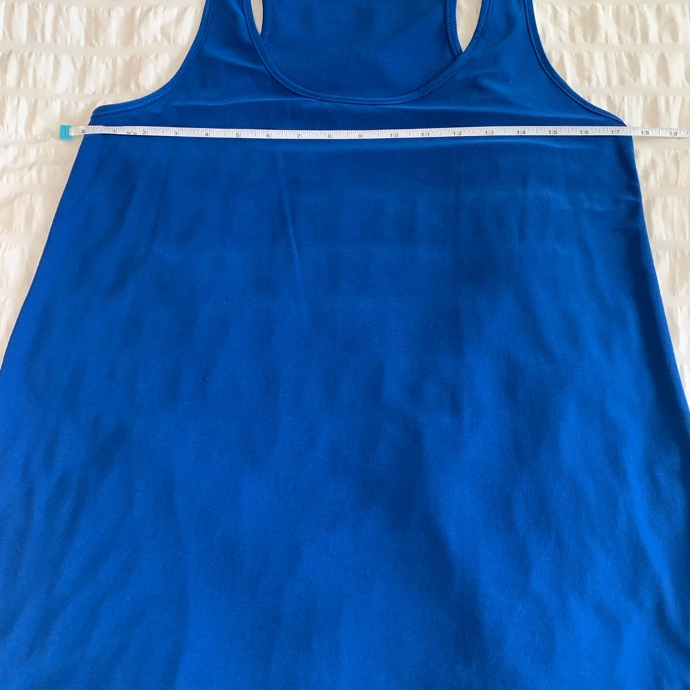 The Zig Zag Stripe Blue Tank Top with Relaxed Fit - Picture 9 of 16